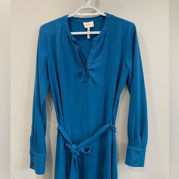 Laundry By Shelli Segal Belted long Sleeves Dress - Picture 2 of 10